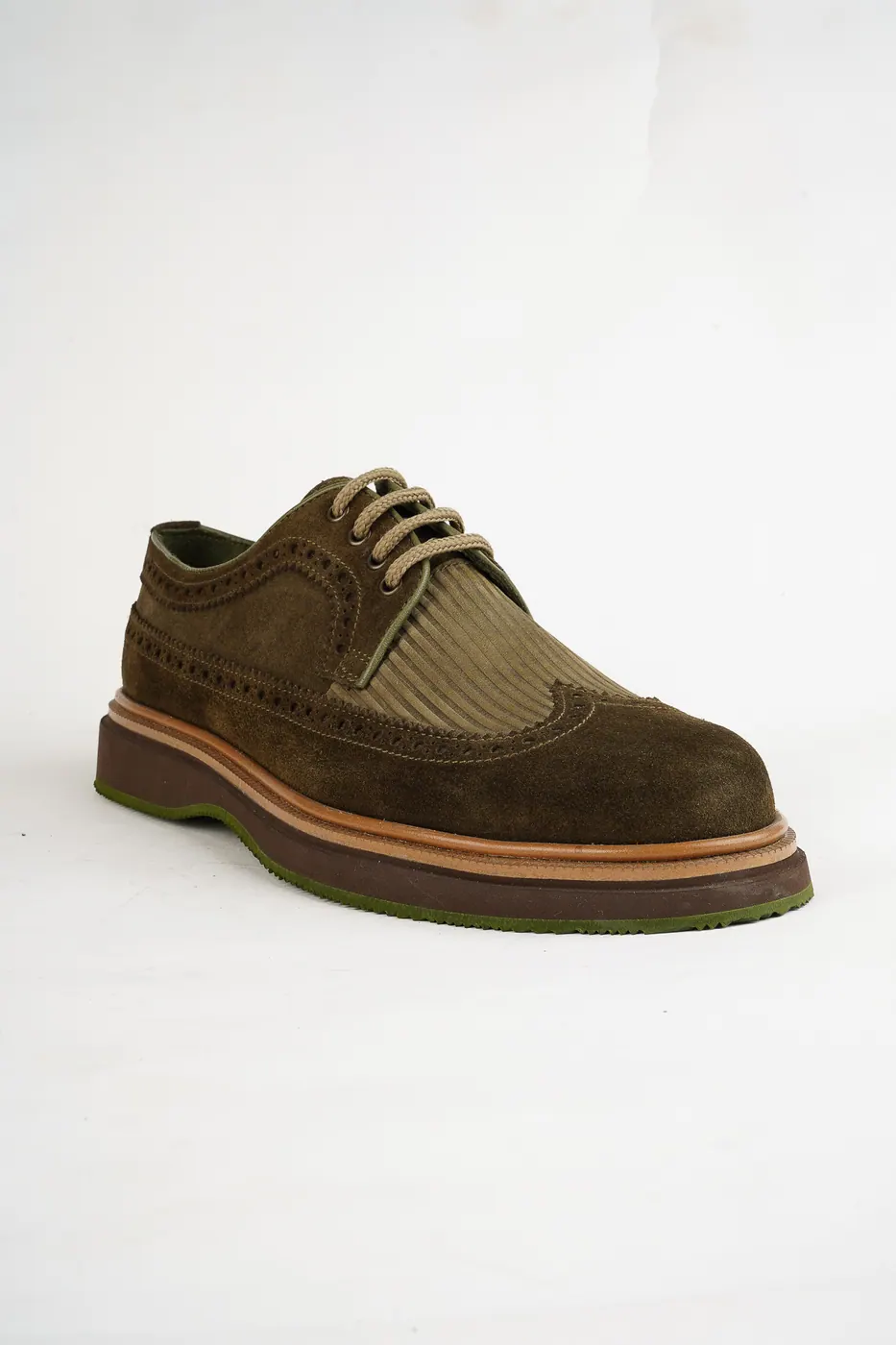 Torento Brogue Ayakkabı Haki görsel 4