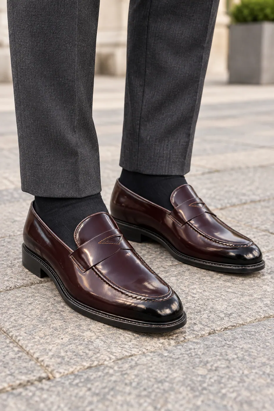 Torento 2 Rugan Penny Loafer — Bordo