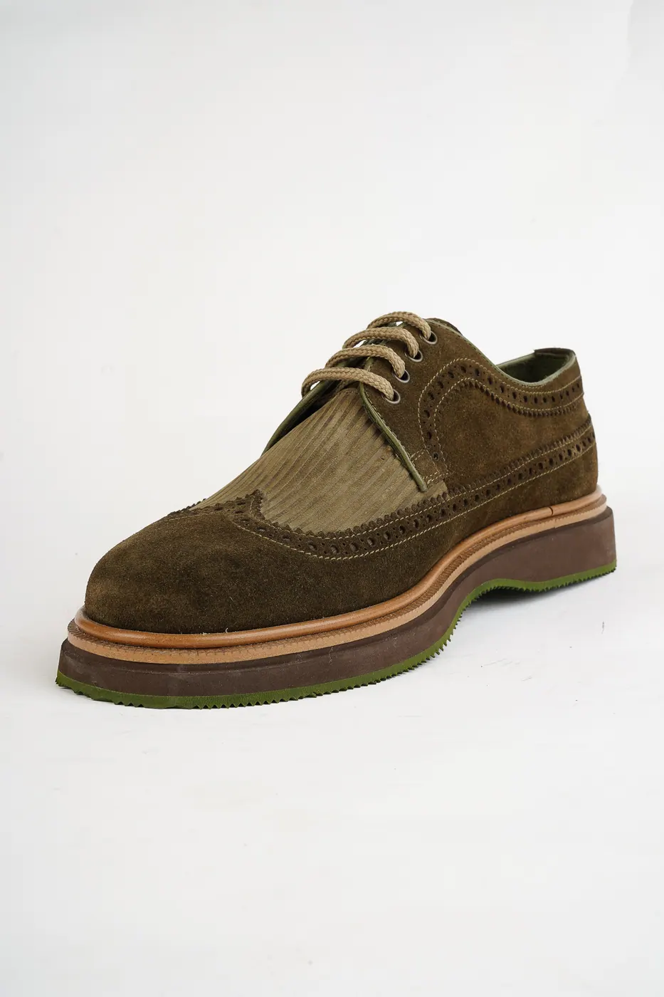 Torento Brogue Ayakkabı Haki görsel 3