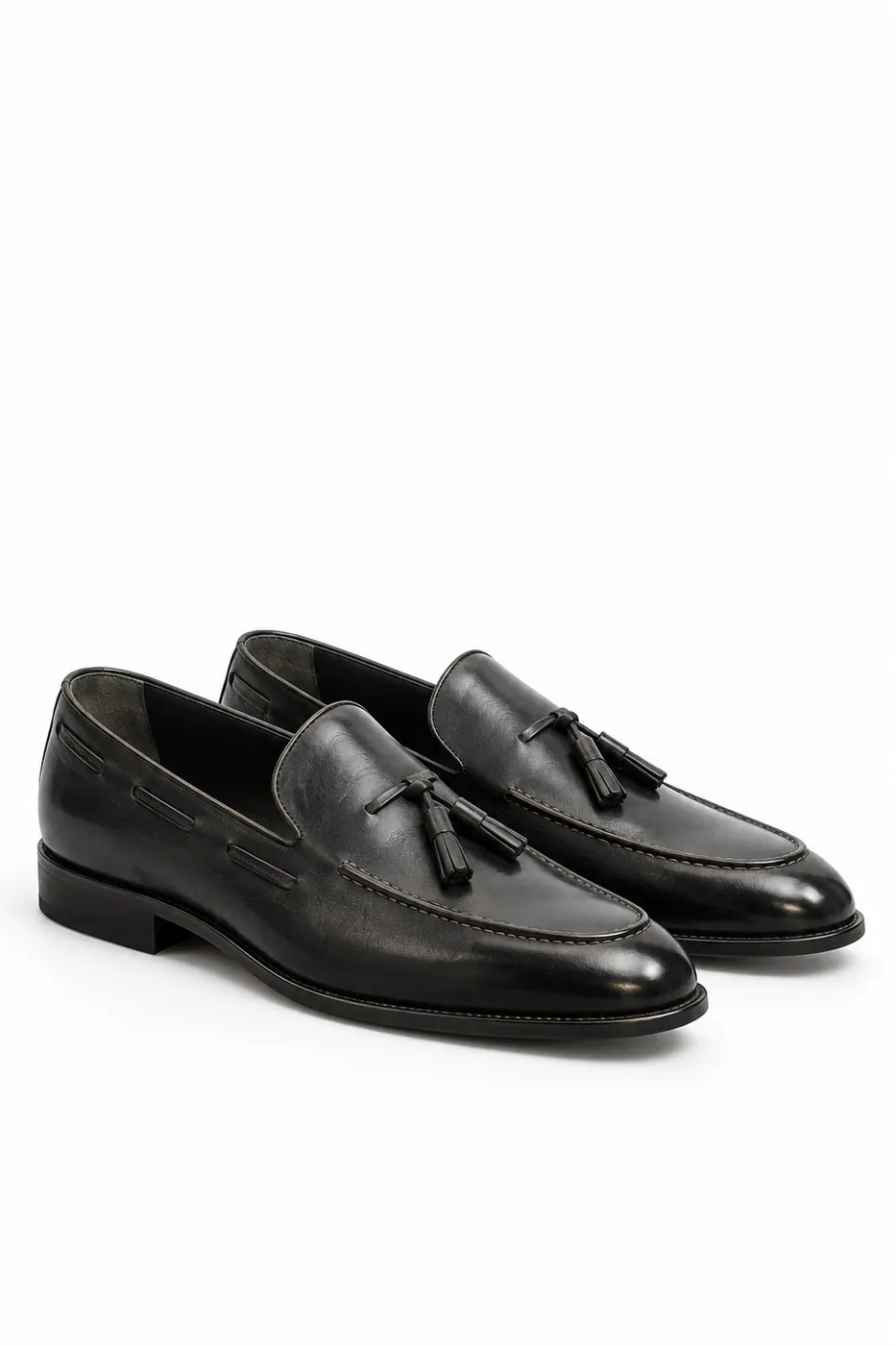 Torento 308 Püsküllü Loafer Siyah görsel 3