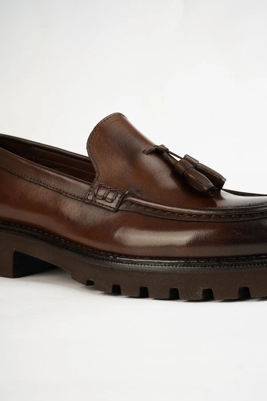 Torento Püsküllü Loafer Kahve görsel 5
