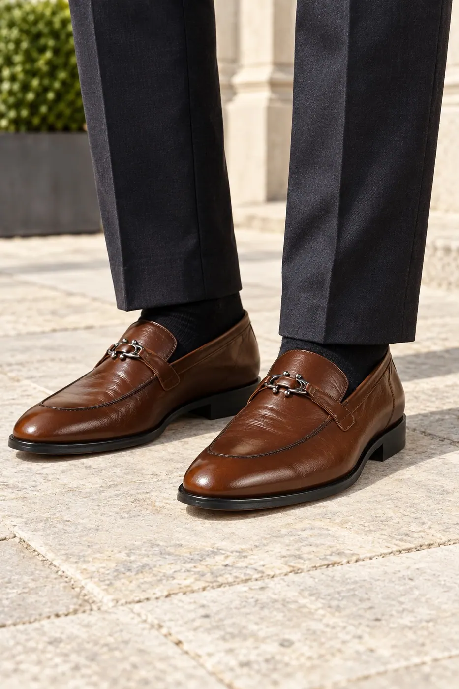 Torento Metal Aksesuarlı Loafer Taba