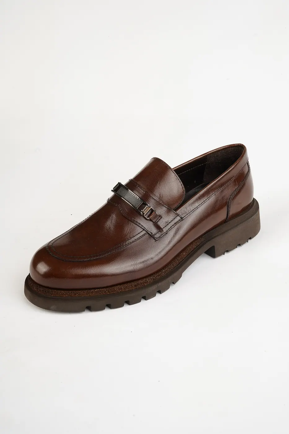 Torento Metal Aksesuarlı Loafer Kahve görsel 4