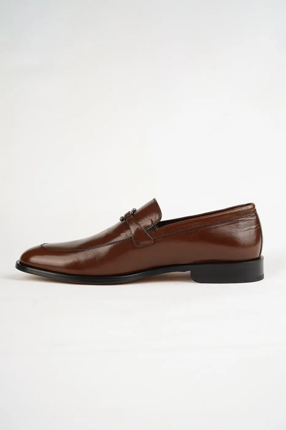 Torento Metal Aksesuarlı Loafer Taba görsel 6