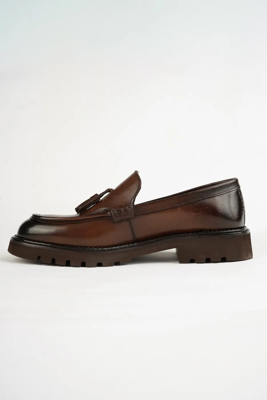 Torento Püsküllü Loafer Kahve görsel 6