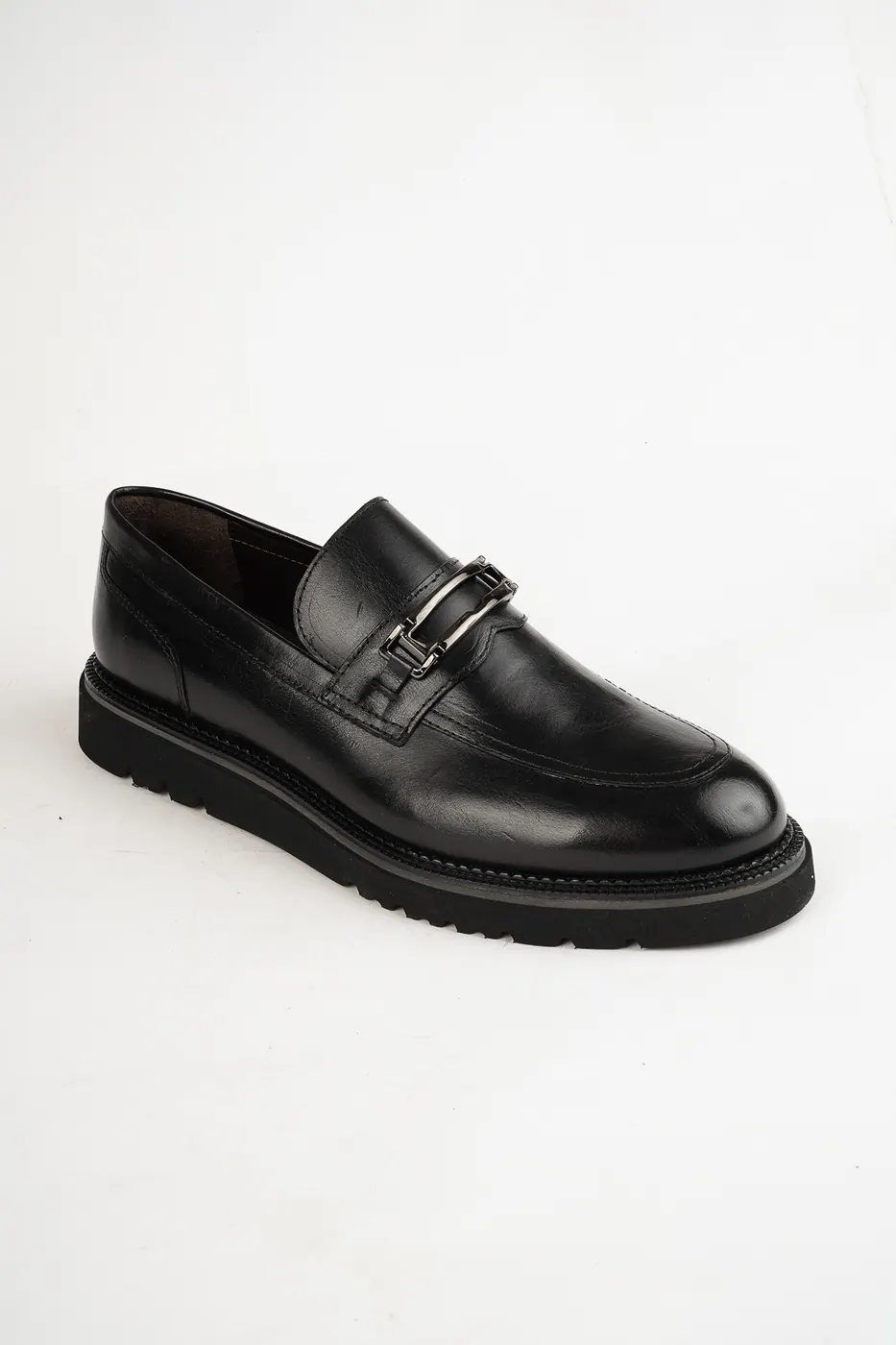 Torento Metal Aksesuarlı Loafer Siyah görsel 4