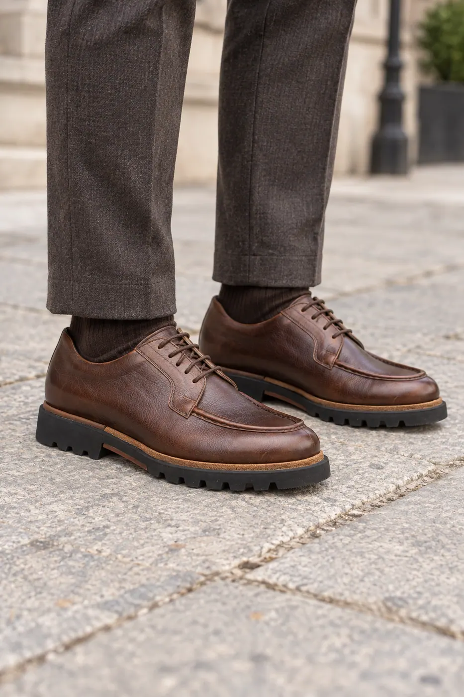 Torento A460 Günlük Deri Ayakkabı — Kahve