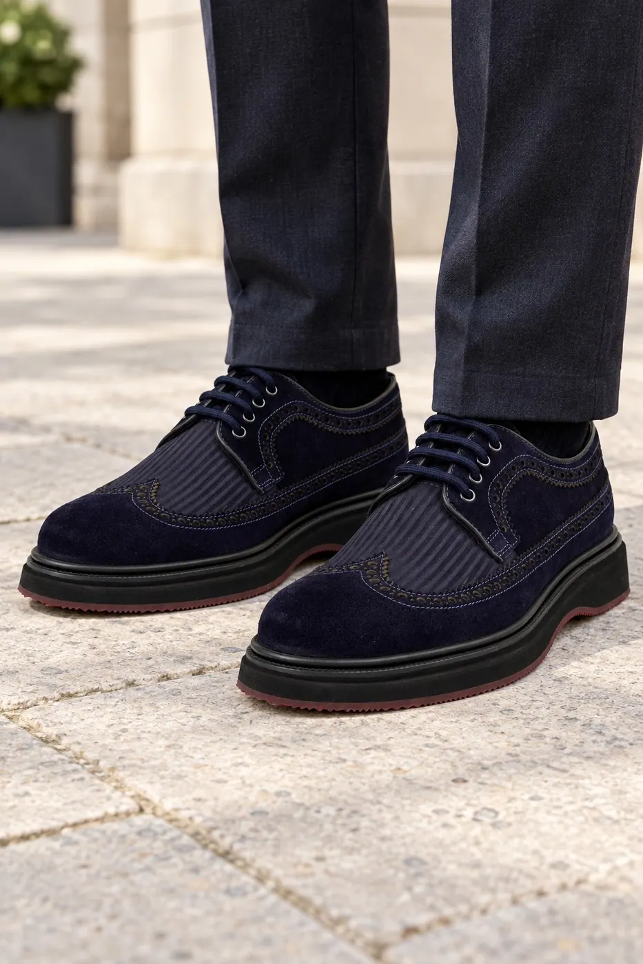 Torento Brogue Ayakkabı Lacivert