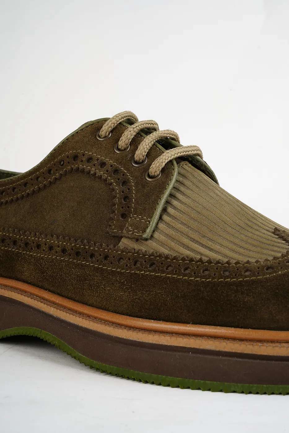 Torento Brogue Ayakkabı Haki görsel 6