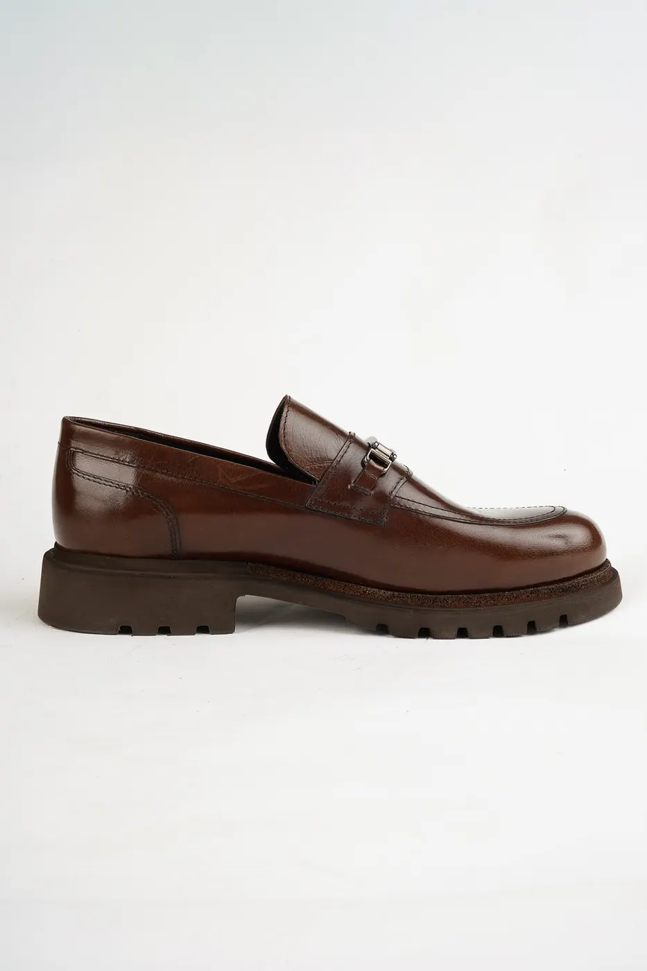 Torento Metal Aksesuarlı Loafer Kahve görsel 6