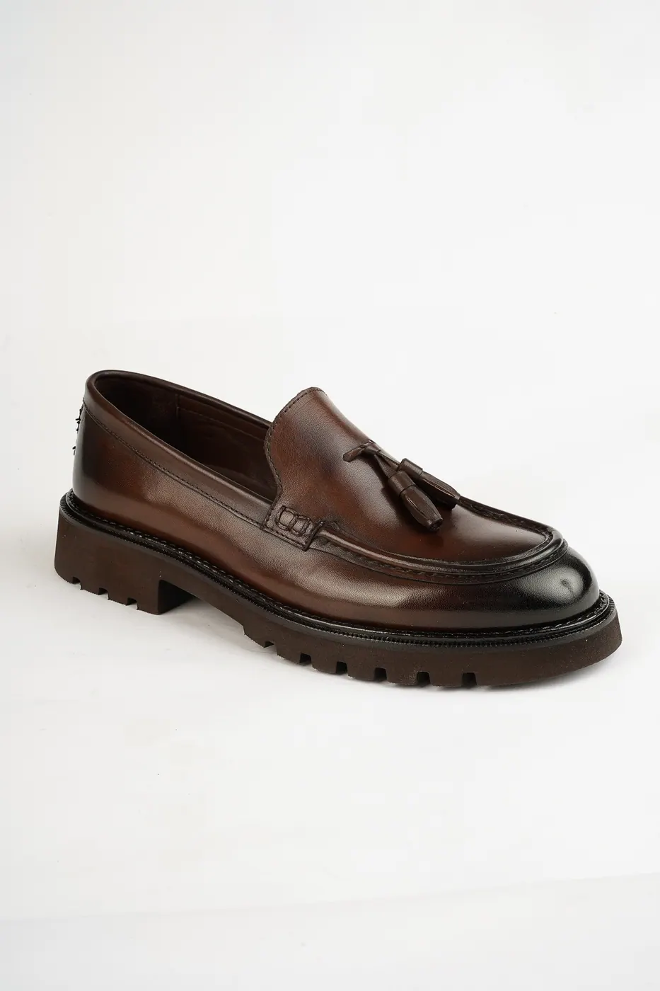 Torento Püsküllü Loafer Kahve görsel 4