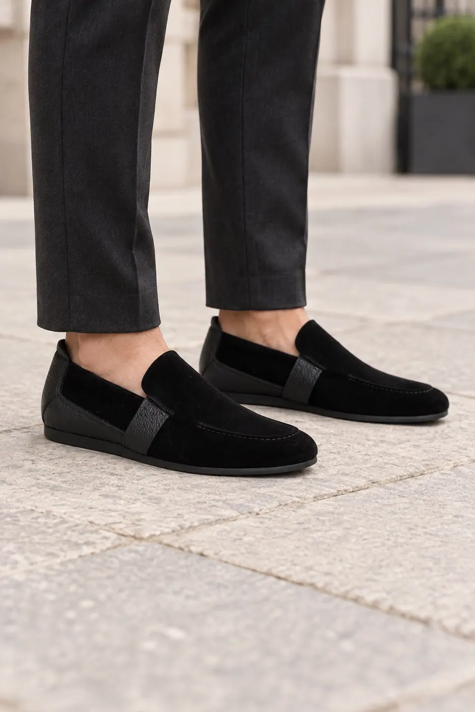 Torento Loafer Siyah Suet
