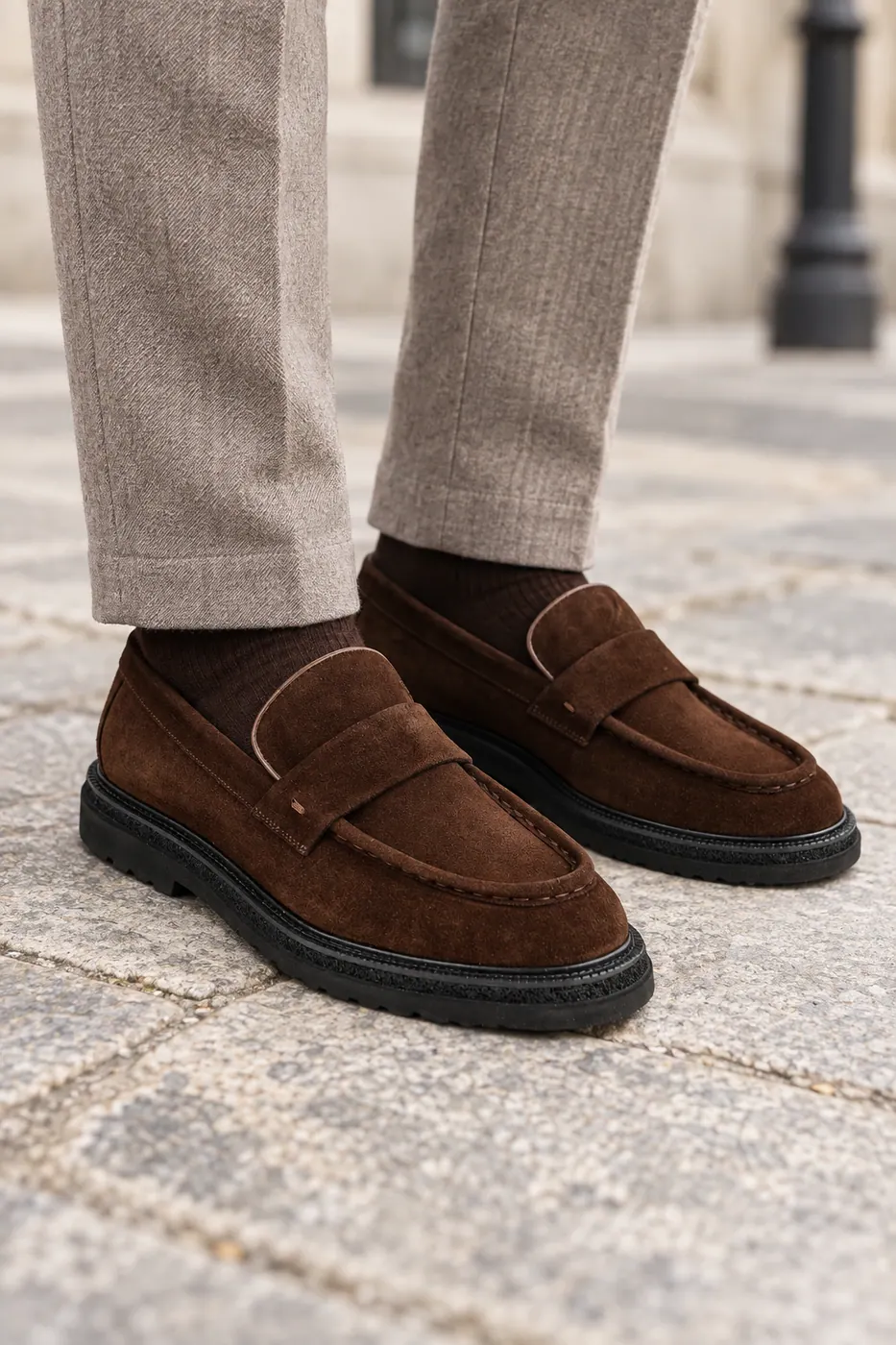 Torento 1811 Loafer — Kahve Suet