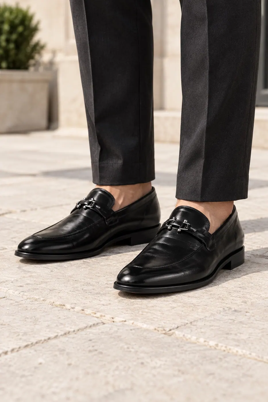 Torento GECICI-DSC01863 Metal Aksesuarlı Loafer — Siyah