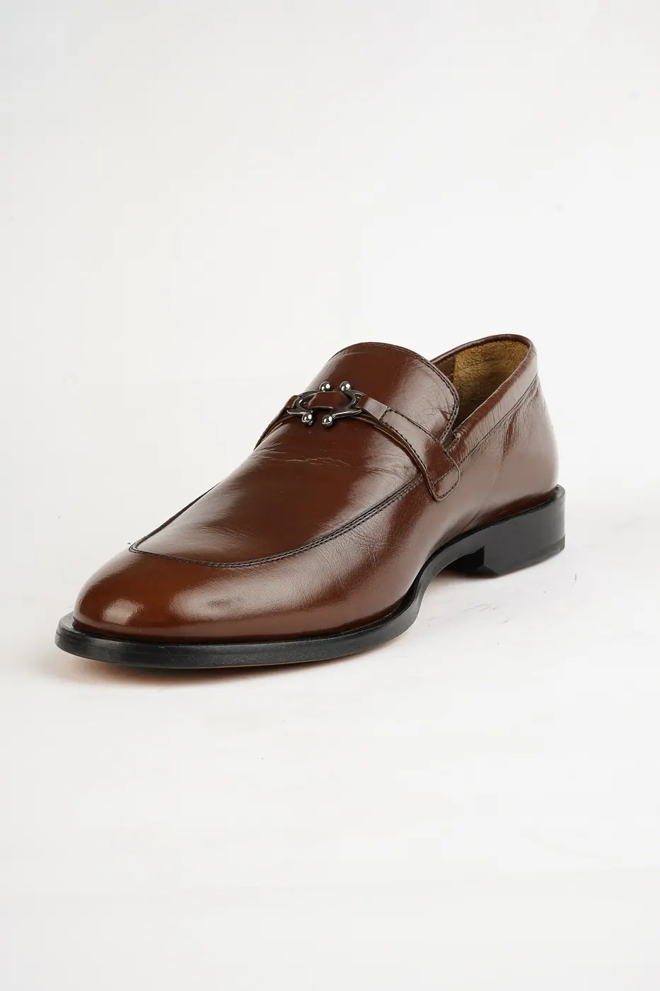 Torento Metal Aksesuarlı Loafer Taba görsel 7
