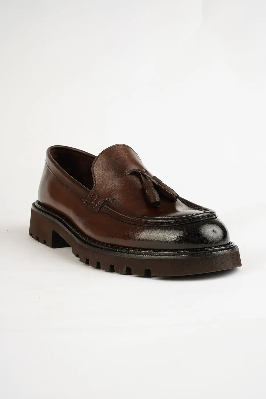Torento Püsküllü Loafer Kahve görsel 3